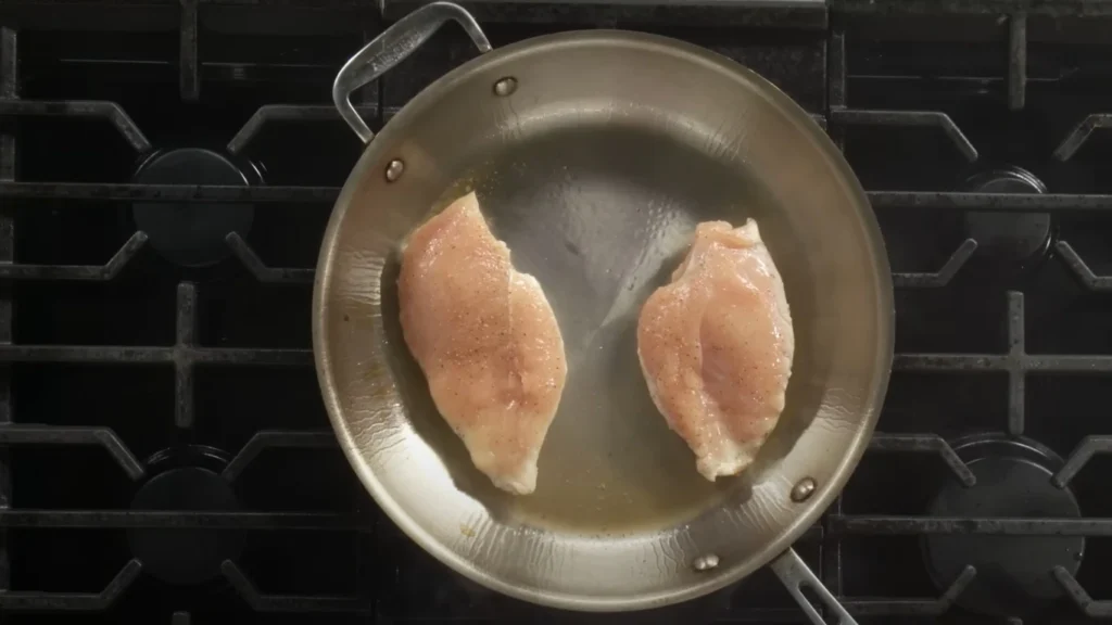 Cooking the Chicken for chicken Breast Recipe