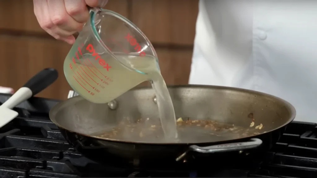 Deglaze the Pan with Chicken Stock