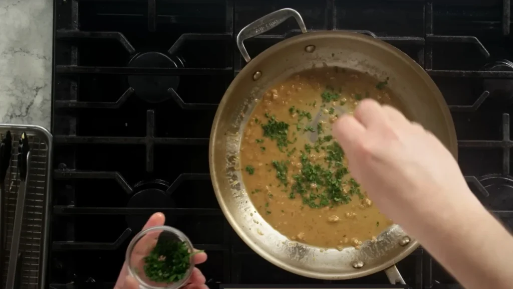Sprinkle Fresh Parsley