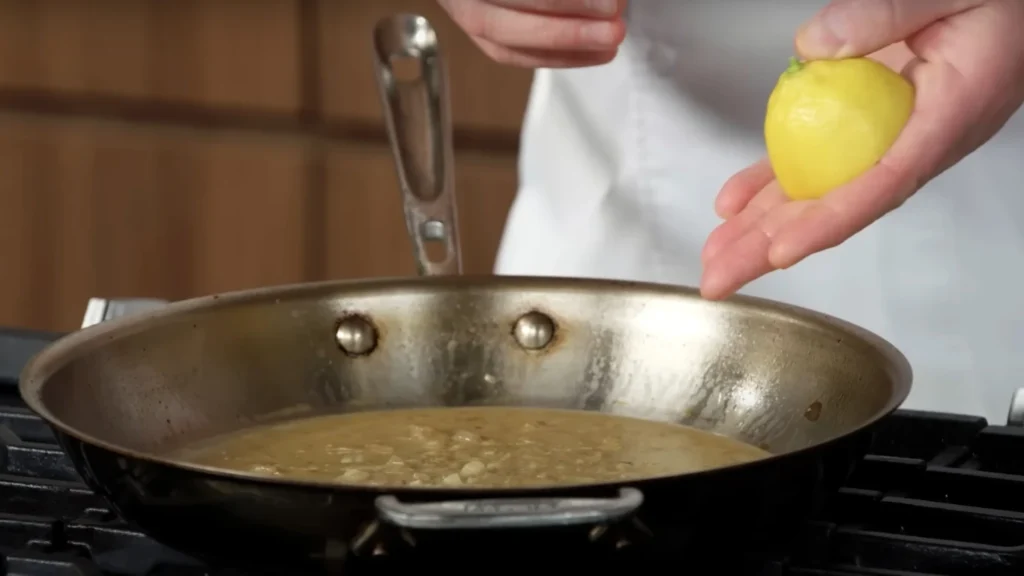 Squeeze Lemon into a Sauce