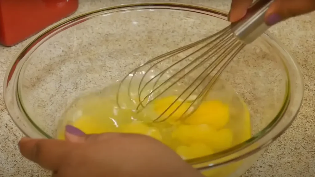 Whisking the Egg Mixture